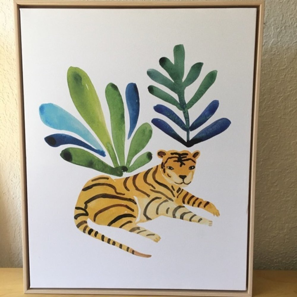 Wall Art Decor Lion - Tiger Theme - 20"X17"